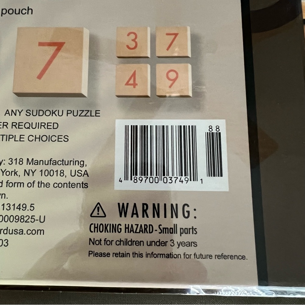 The Original Sudoku Wooden Board Game - Picture 5 of 5